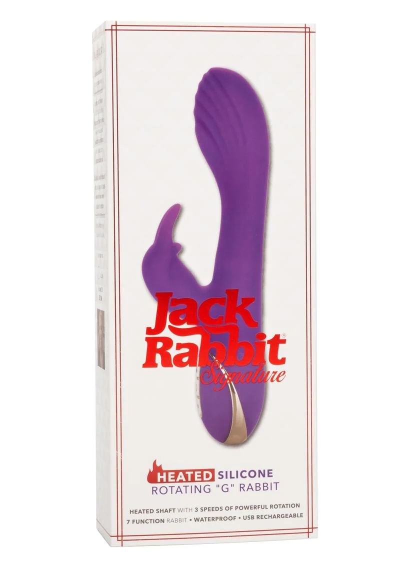 Jack Rabbit Signature Heated Silicone Rotating G Rabbit Rechargeable Vibrator - Image 2