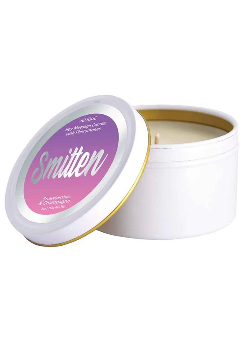 Jelique Massage Candle Pheromone Smitten Strawberry and Champagne - Image 2