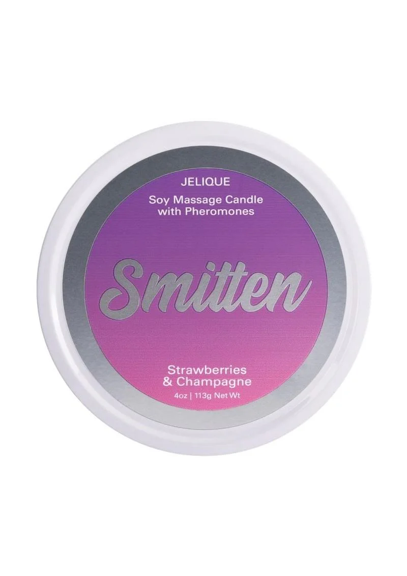 Jelique Massage Candle Pheromone Smitten Strawberry and Champagne - Image 3