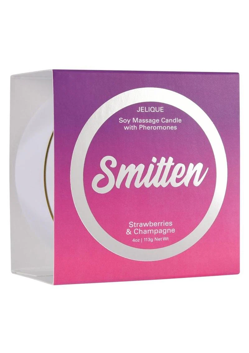Jelique Massage Candle Pheromone Smitten Strawberry and Champagne - Image 4