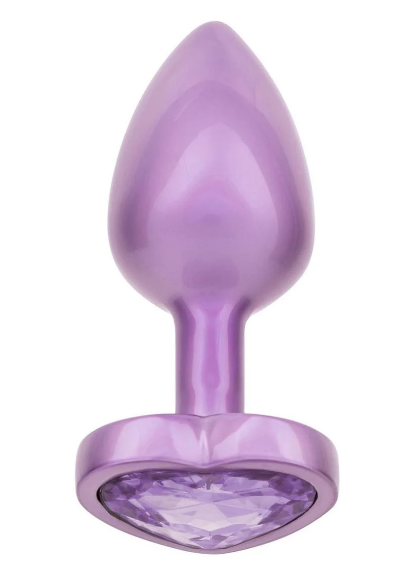 Jewel Amethyst Heart Anal Plug - Image 2