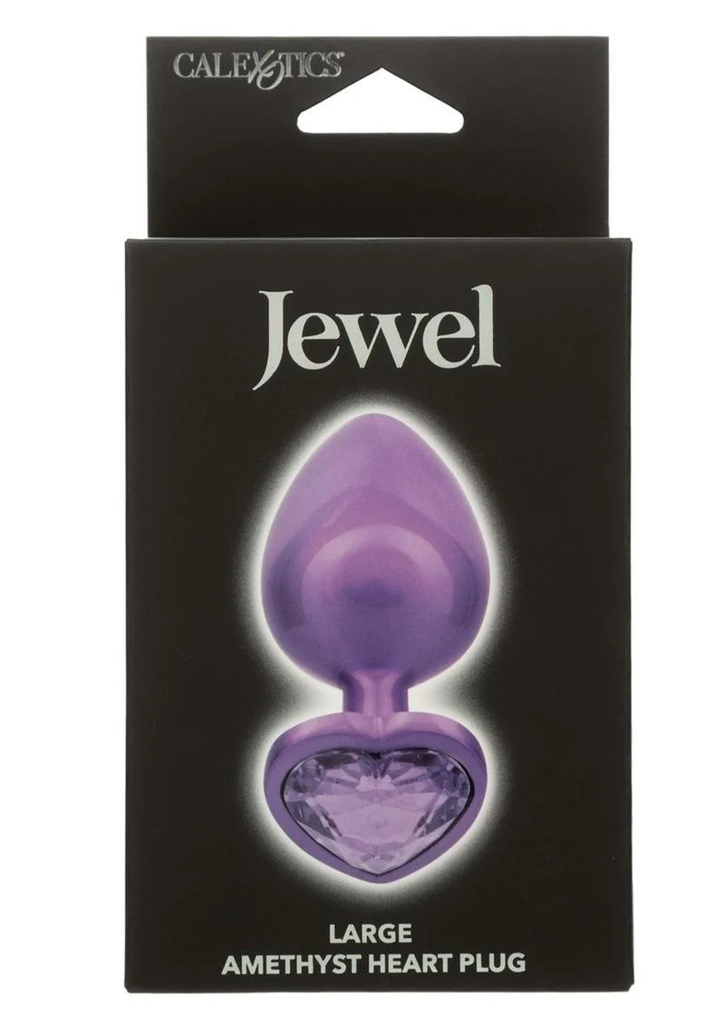 Jewel Amethyst Heart Anal Plug - Image 3