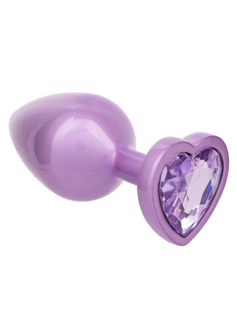 Jewel Amethyst Heart Anal Plug - Image 4