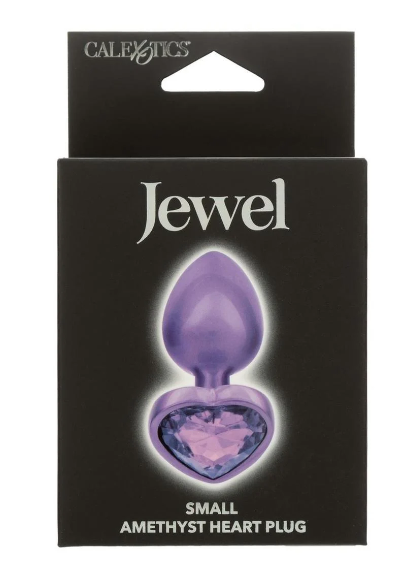 Jewel Amethyst Heart Anal Plug - Image 6