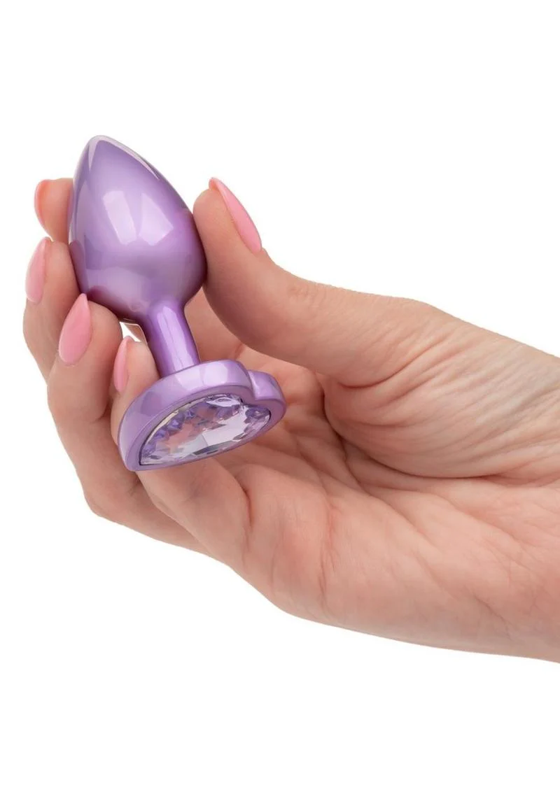 Jewel Amethyst Heart Anal Plug - Image 8