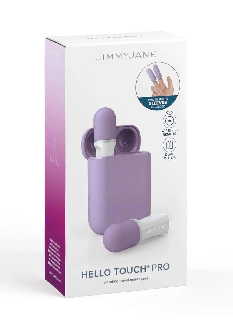 Jimmyjane Hello Touch Pro Rechargeable Finger Massagers with Remote - Image 2