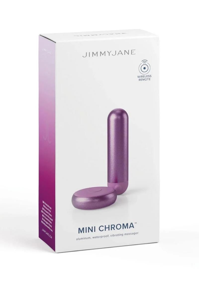 Jimmyjane Mini Chroma Metal Rechargeable Bullet with Remote - Image 6