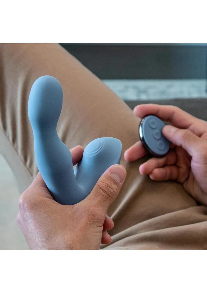 Jimmyjane Pulsus P-Spot Rechargeable Silicone Dual Stimulator with Remote - Image 4