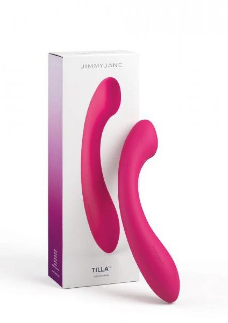 Jimmyjane Tilla Silicone Dildo - Fucshia - Image 2
