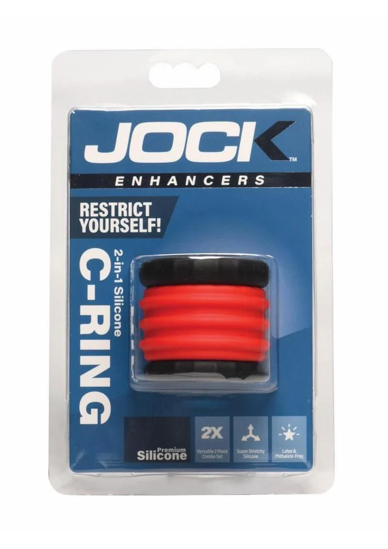 Jock 2-In-1 Silicone Cock Ring - Image 2