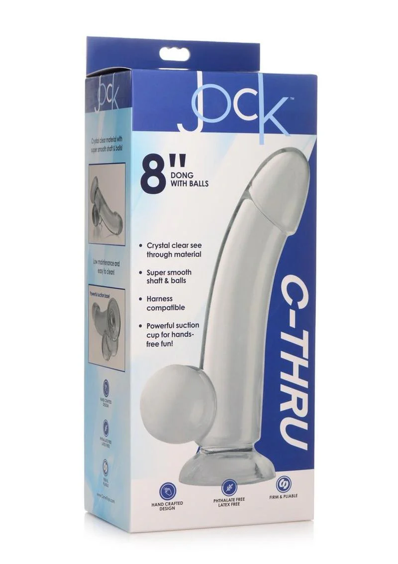 Jock C-Thru Dildo with Balls - Image 2