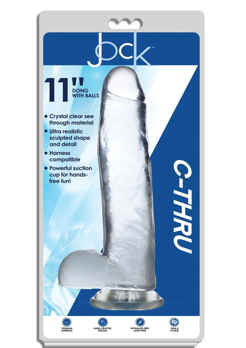 Jock C-Thru Realistic Dong with Balls - Image 10