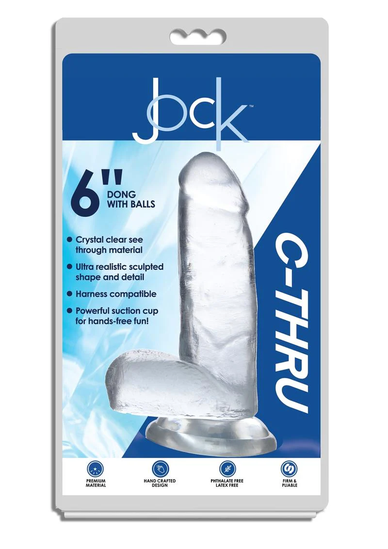 Jock C-Thru Realistic Dong with Balls - Image 13