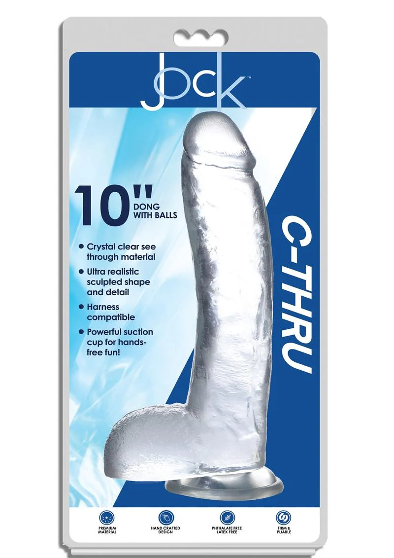 Jock C-Thru Realistic Dong with Balls - Image 7