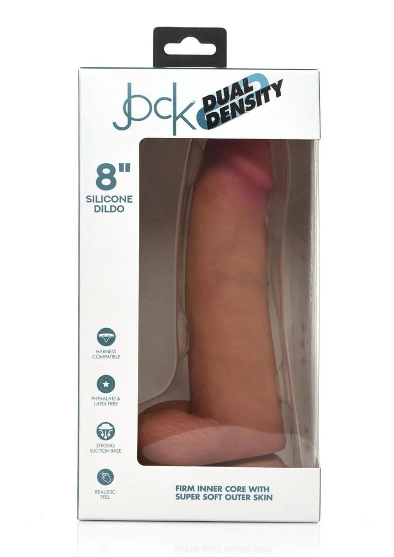 Jock Dual Density Silicone Dildo with Balls - Image 8