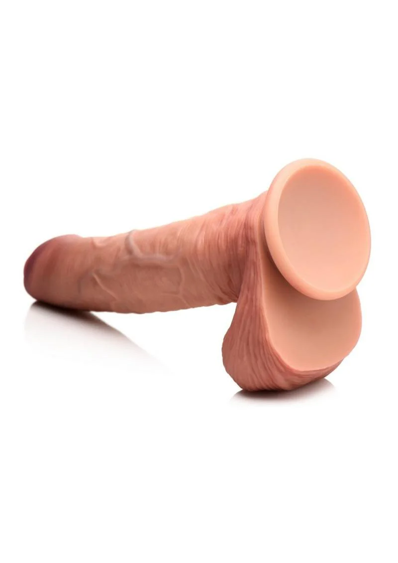 Jock Dual Density Uncut Dildo with Balls - Image 5