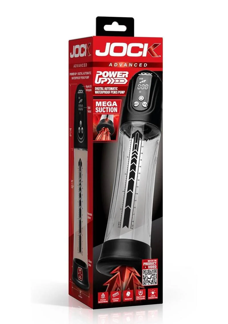 Jock Power Up Digital Automatic Waterproof Rechargeable Penis Pump - Image 2