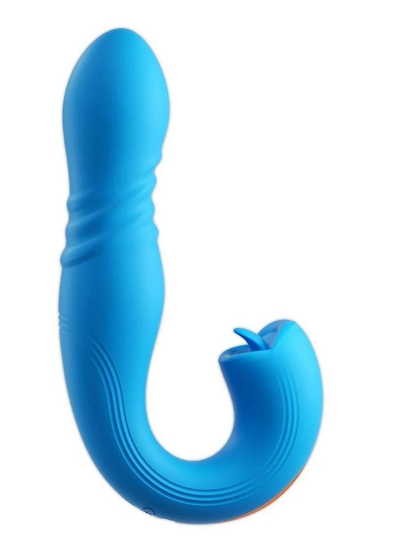 Joi Thrust 2 Pressure Sensing App Controlled Thrusting G-Spot Silicone Rechargeable Vibrator and Tongue Clit Licker - Image 4