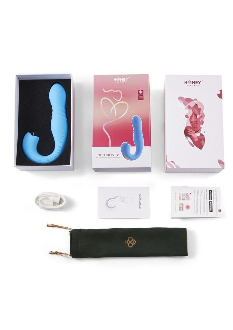 Joi Thrust 2 Pressure Sensing App Controlled Thrusting G-Spot Silicone Rechargeable Vibrator and Tongue Clit Licker - Image 5