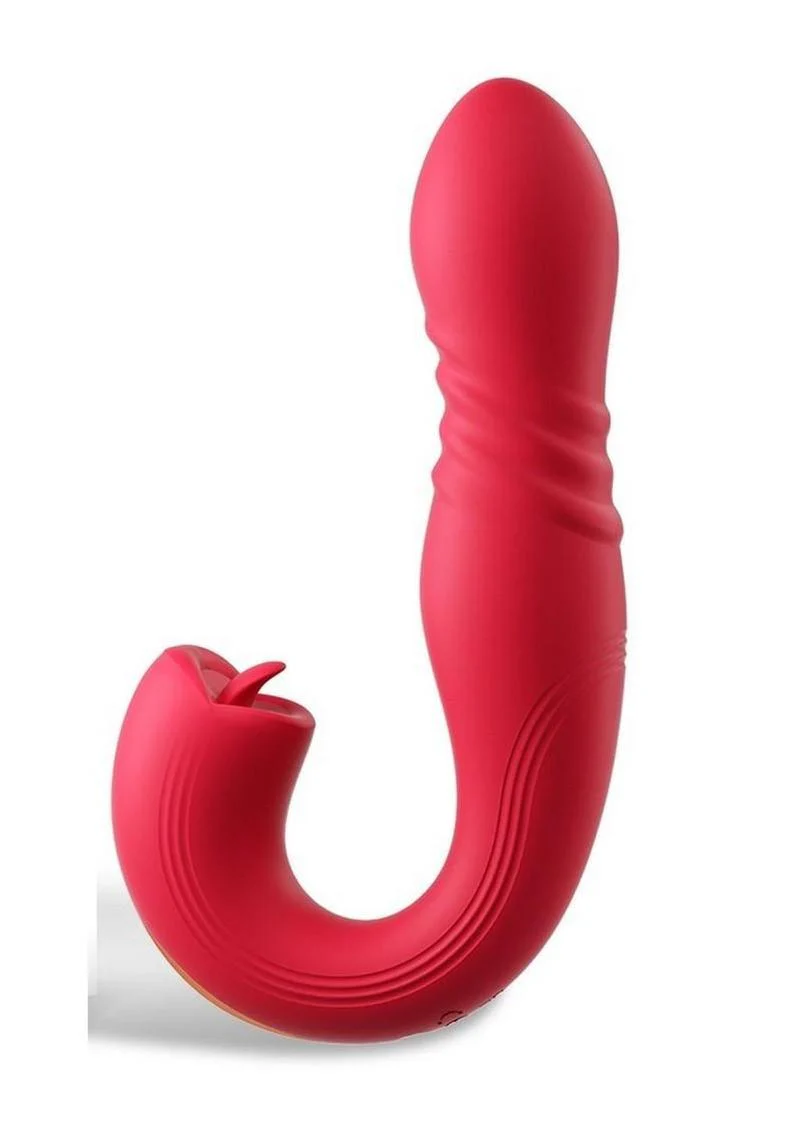 Joi Thrust 2 Pressure Sensing App Controlled Thrusting G-Spot Silicone Rechargeable Vibrator and Tongue Clit Licker - Image 7