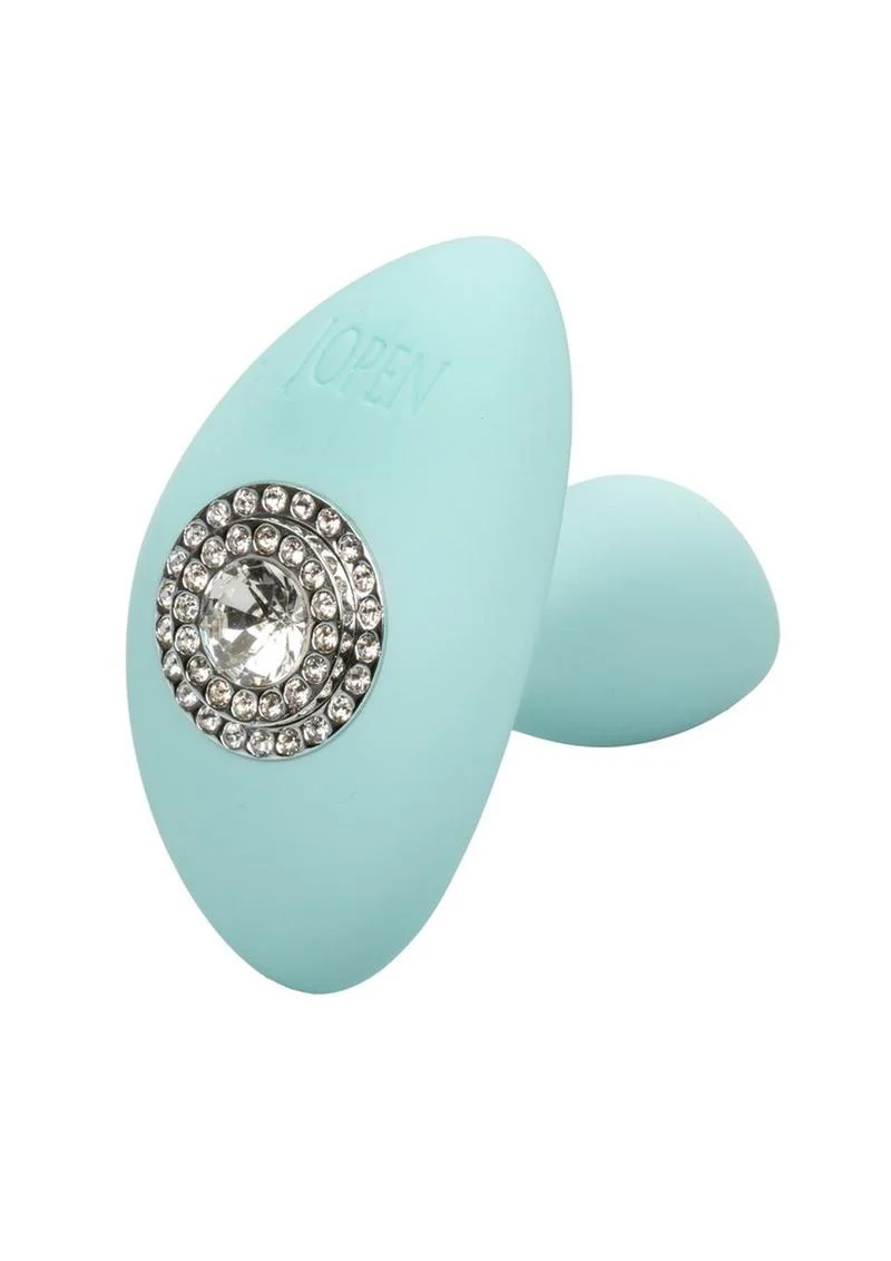 Jopen Pave Audrey Rechargeable Silicone Vibrating Probe with Crystals and Remote Control - Image 3