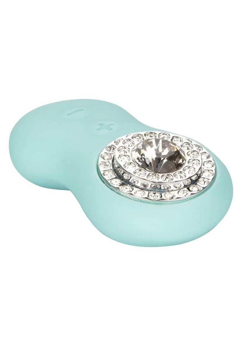 Jopen Pave Audrey Rechargeable Silicone Vibrating Probe with Crystals and Remote Control - Image 4