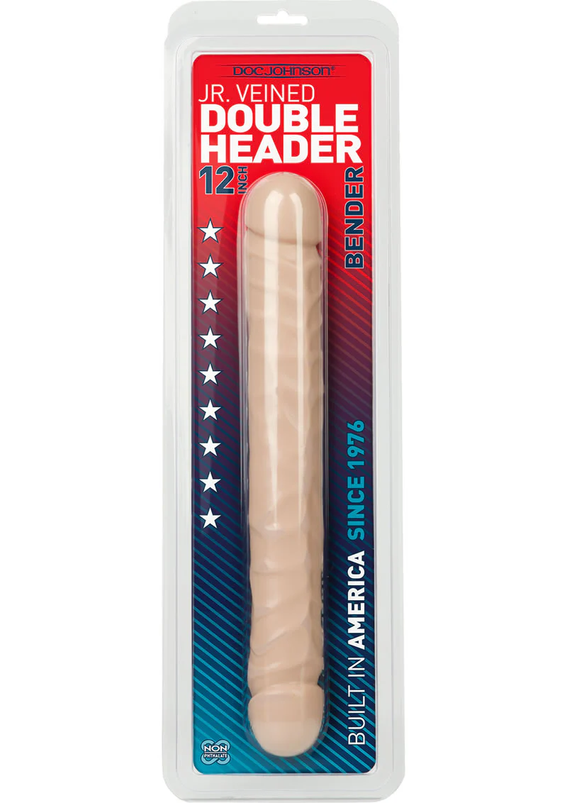Jr. Veined Double Header Bender Dildo - Image 2