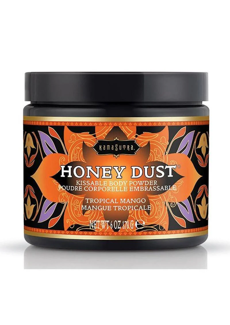 Kama Sutra Honey Dust Kissable Body Powder Tropical Mango - Image 2