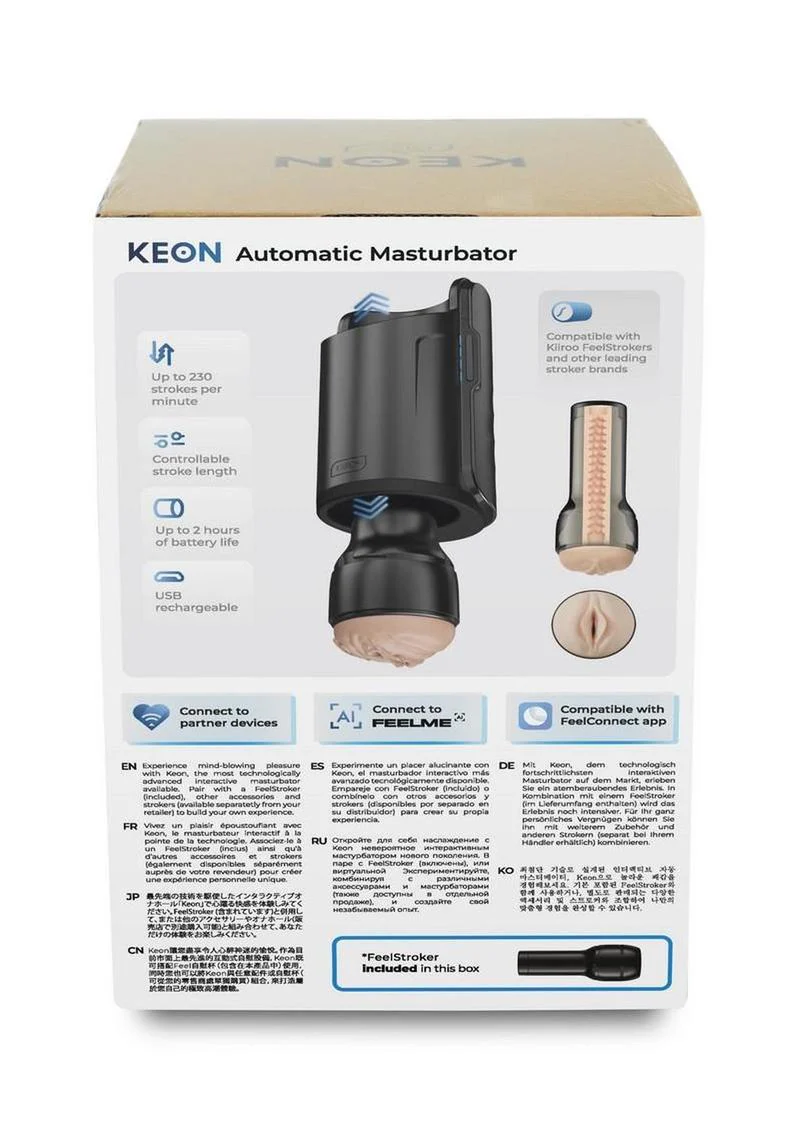 Kiiroo Keon Combo Set Rechargeable Interactive Wifi Masturbator with Feelstroker - Image 4
