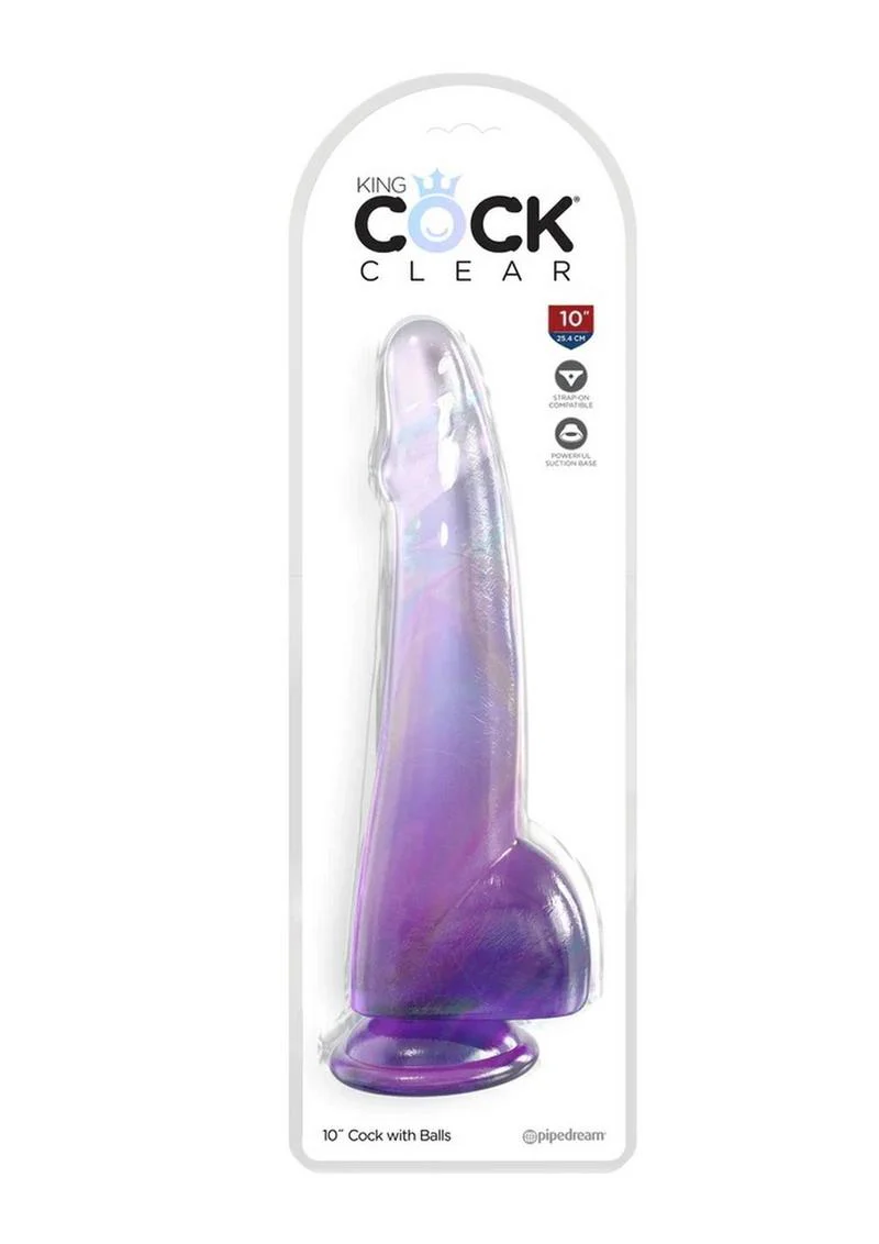 King Cock Clear Dildo with Balls - Image 26