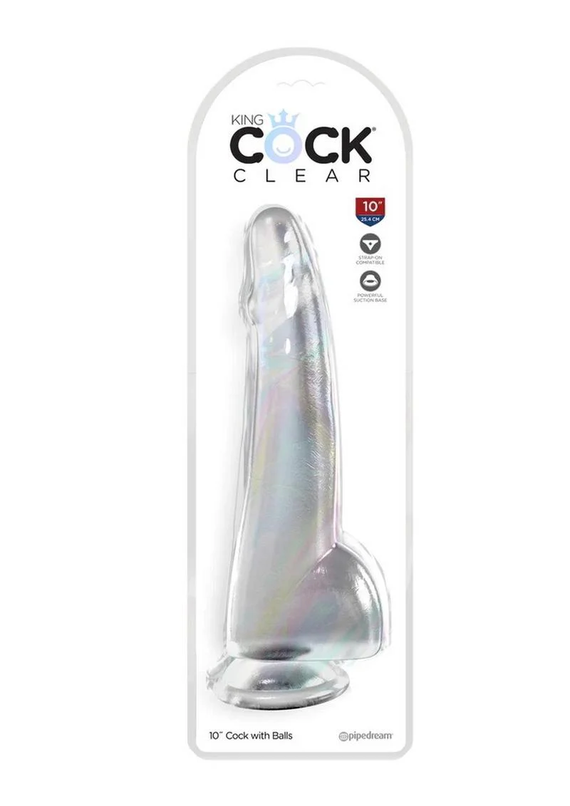King Cock Clear Dildo with Balls - Image 28