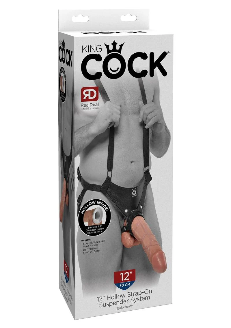 King Cock Hollow Strap-On Suspender System with Dildo - Image 5