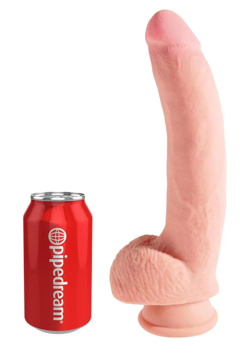 King Cock Plus Triple Density Dildo with Balls - Image 10