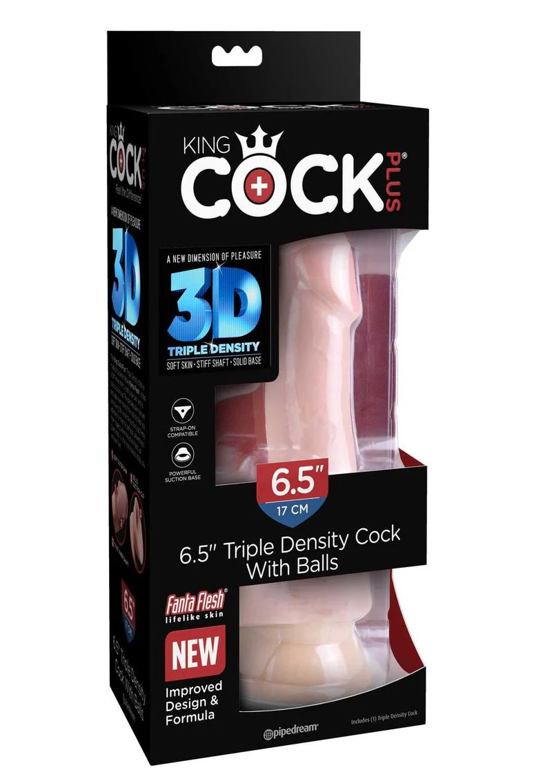 King Cock Plus Triple Density Dildo with Balls - Image 18