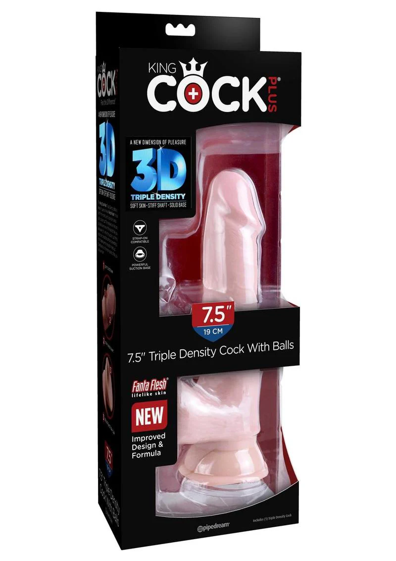 King Cock Plus Triple Density Dildo with Balls - Image 20