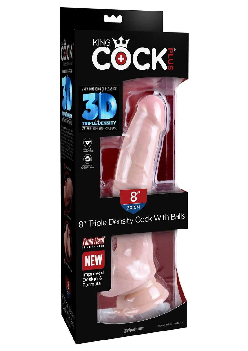 King Cock Plus Triple Density Dildo with Balls - Image 22