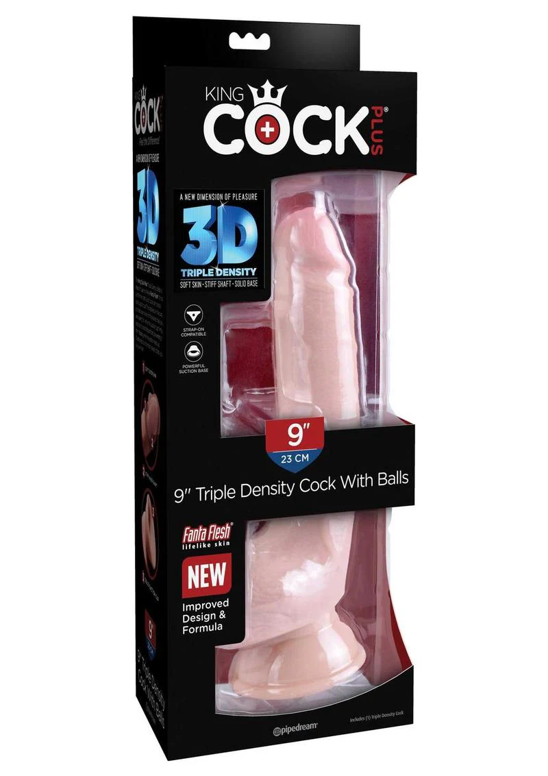 King Cock Plus Triple Density Dildo with Balls - Image 24