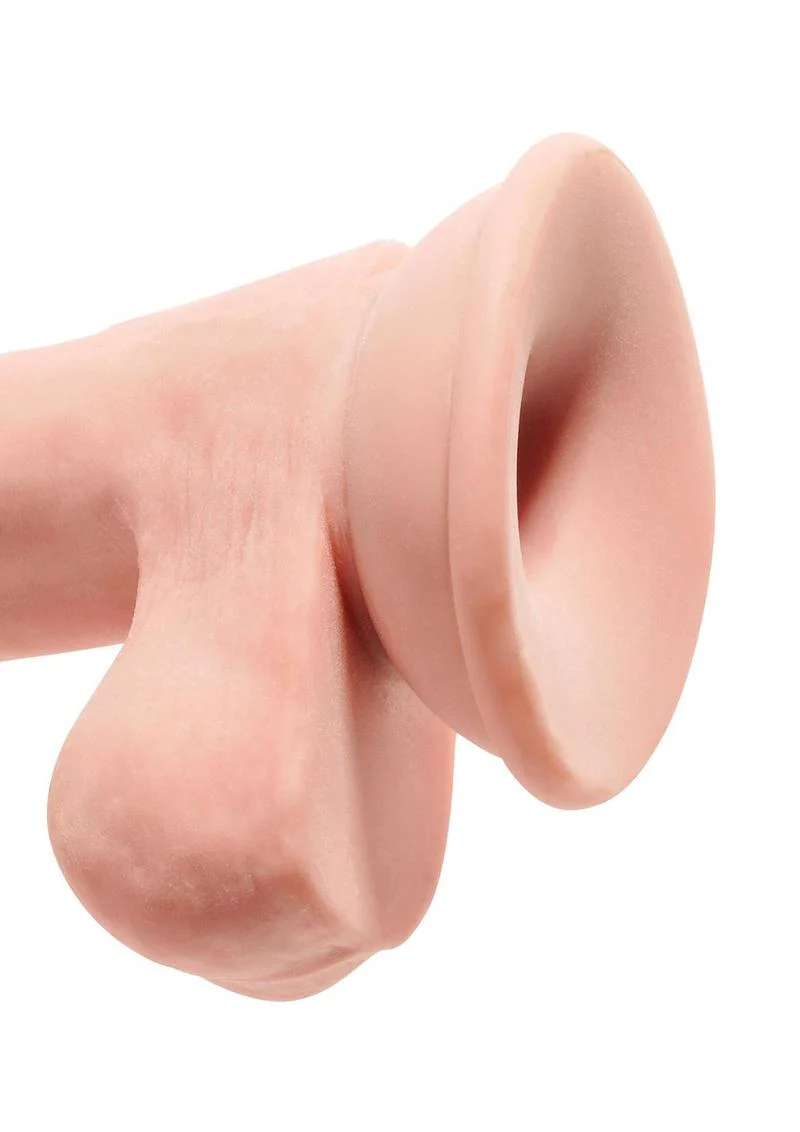 King Cock Plus Triple Density Dildo with Balls - Image 5