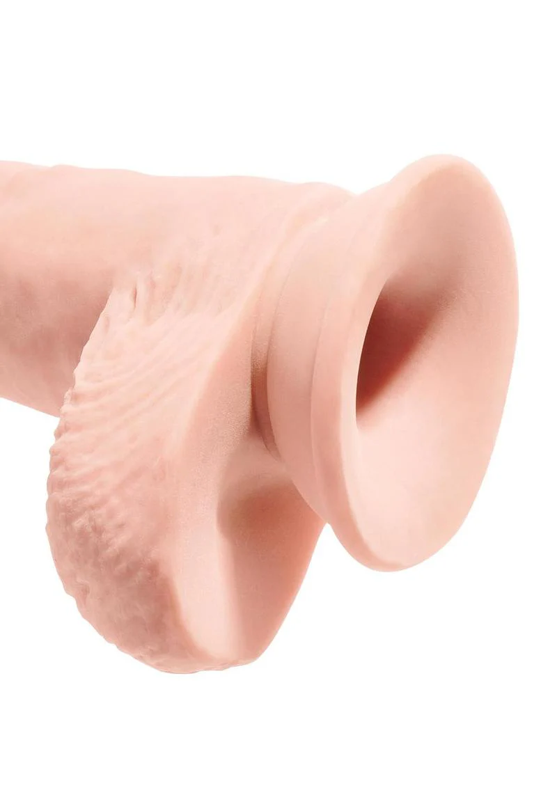 King Cock Plus Triple Density Fat Dildo with Balls - Image 3