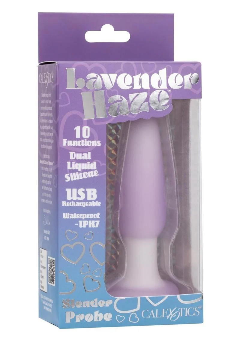 Lavender Haze Slender Probe Silicone Rechargeable Anal Plug - Image 2
