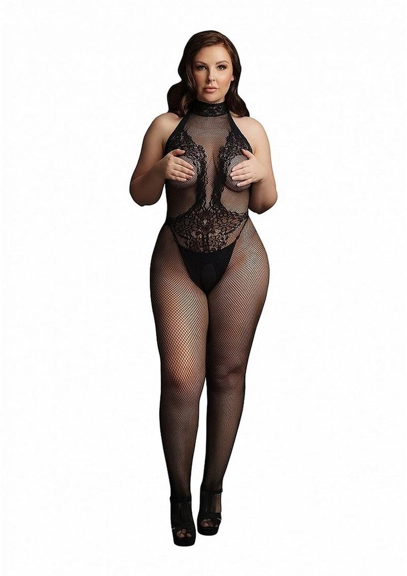 Le Desir Fishnet Lace Bodystocking - Image 3