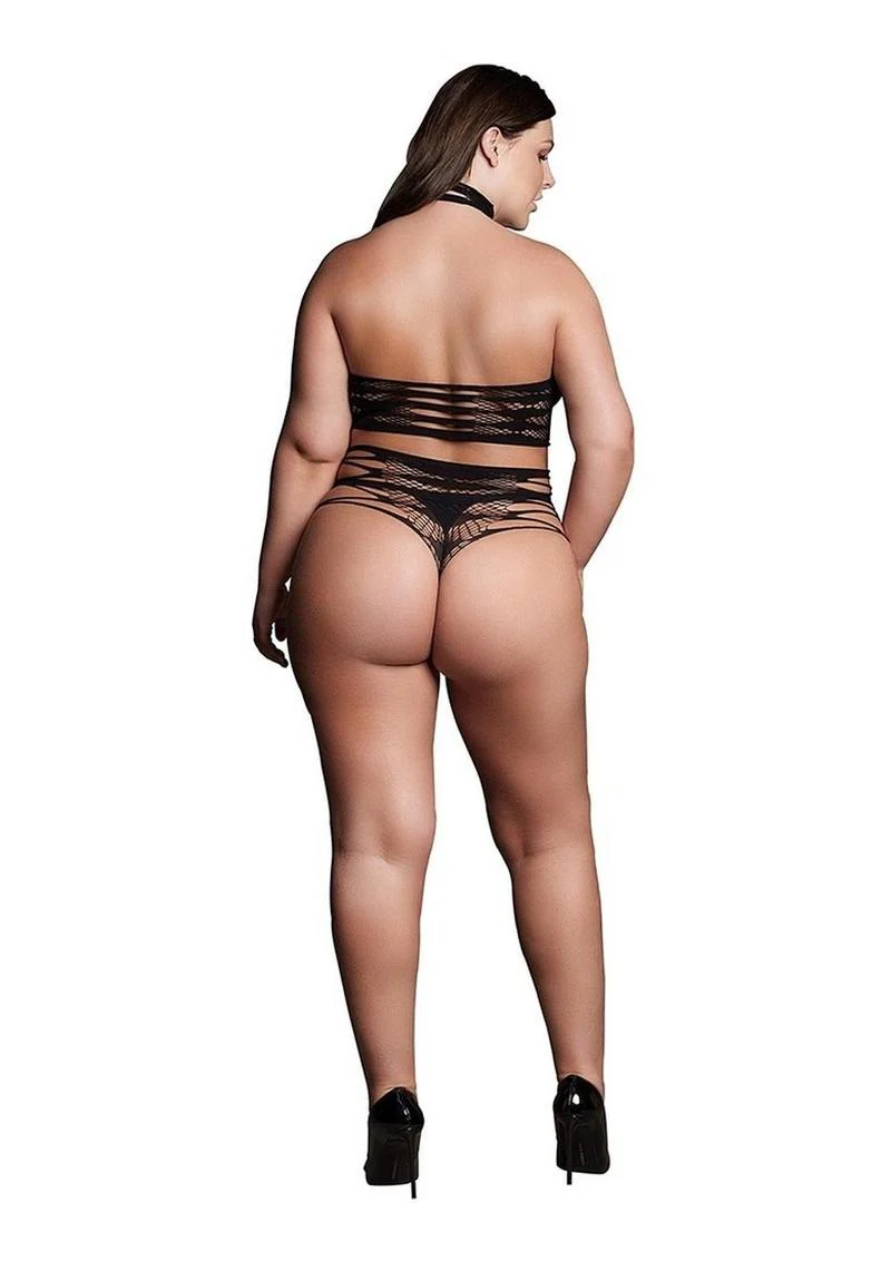 Le Desir Shade Carpo Xlvi Two Piece with Turtleneck, Crop Top and Pantie - Image 7