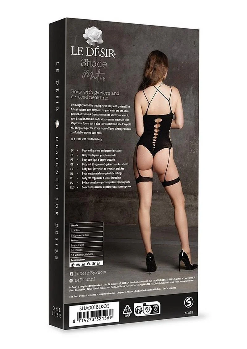 Le Desir Shade Metis Xvi Body with Garter and Crossed Neckline - Image 5