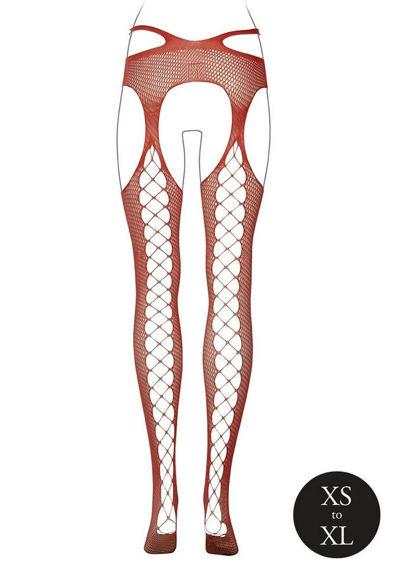Le Desir Suspender Pantyhose with Strappy Waist - One Size - Sunset Glow - Image 3
