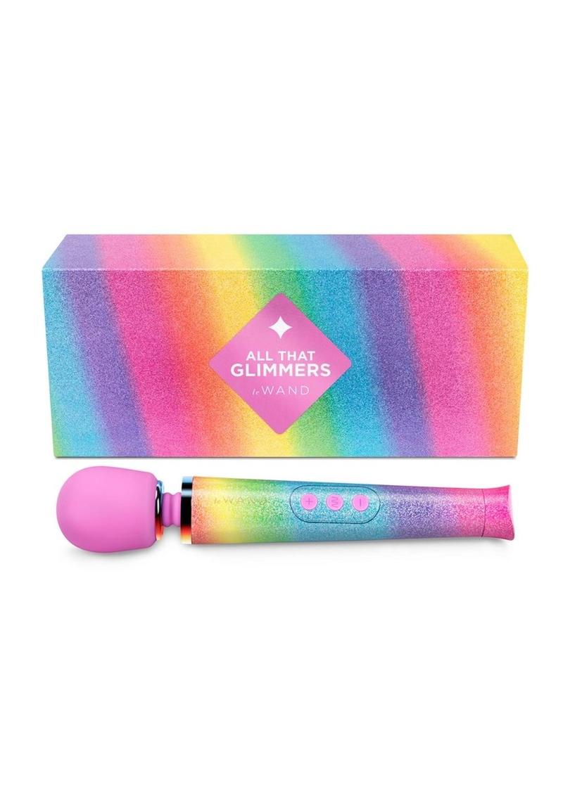 Le Wand All That Glimmers Petite Massager - Rainbow Ombre