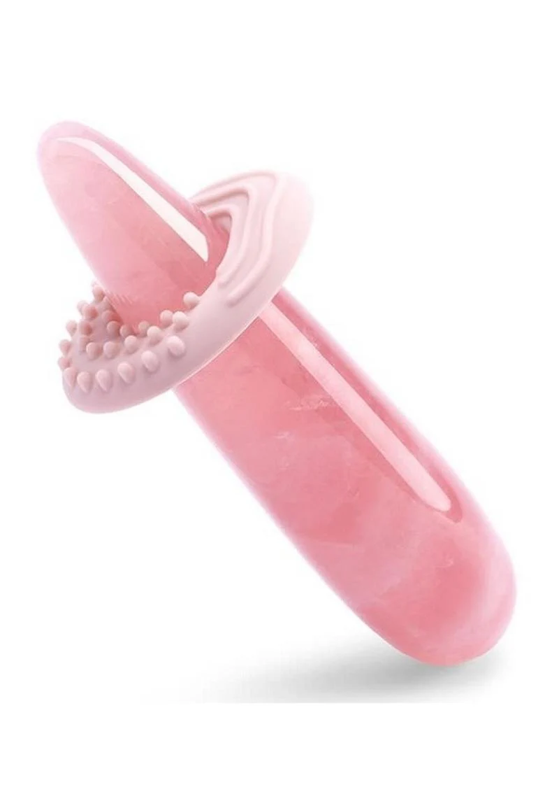 Le Wand Crystal Wand Probe with Silicone Ring - Rose Quartz - Image 3