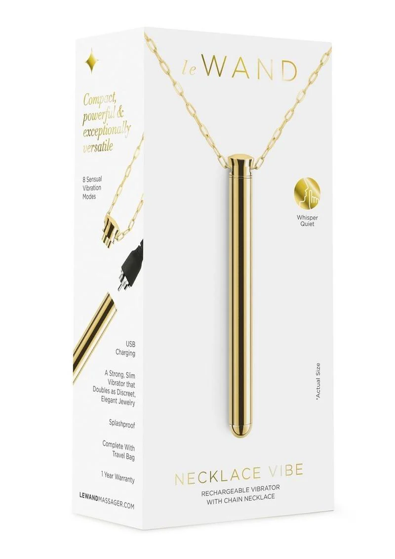 Le Wand Vibrating Necklace Rechargeable Silicone Discreet Vibrator - Image 3