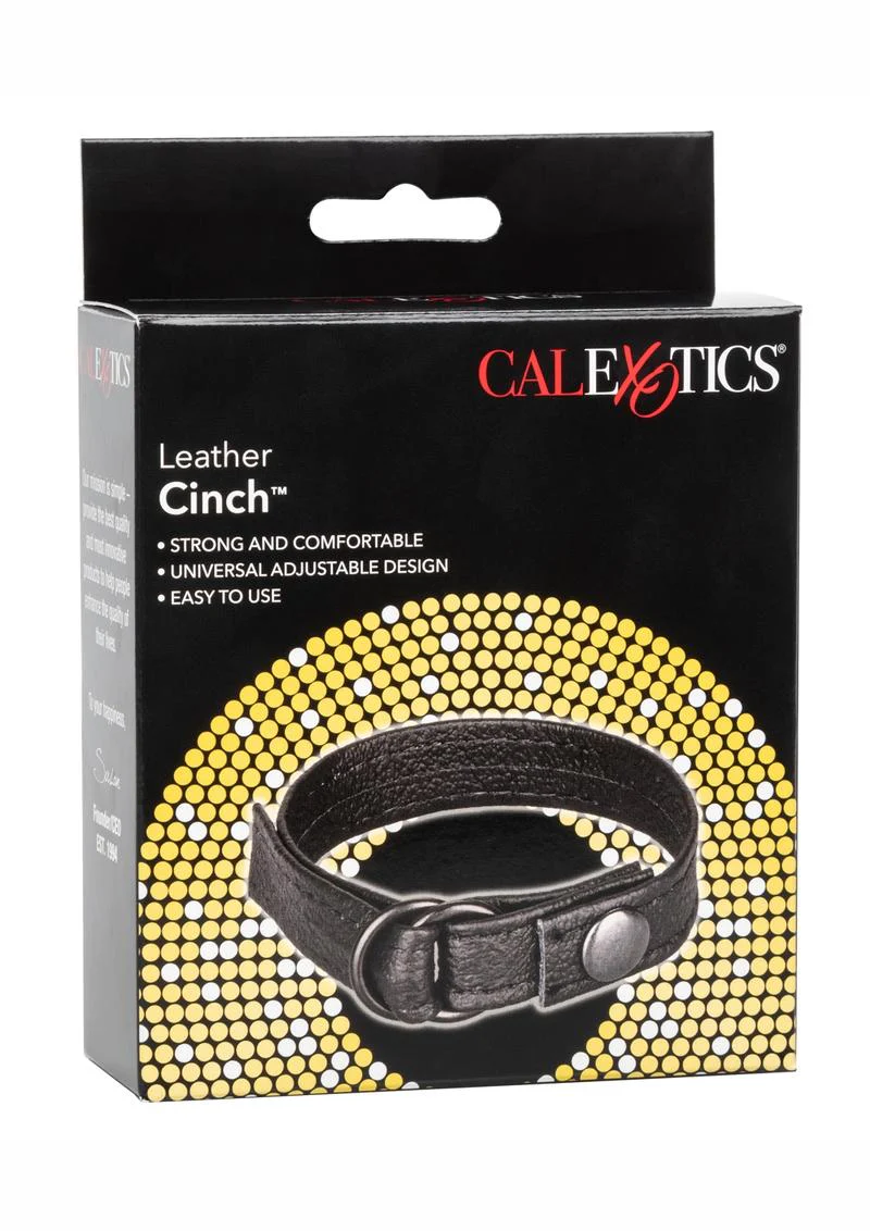 Leather Cinch Cock Ring - Image 2