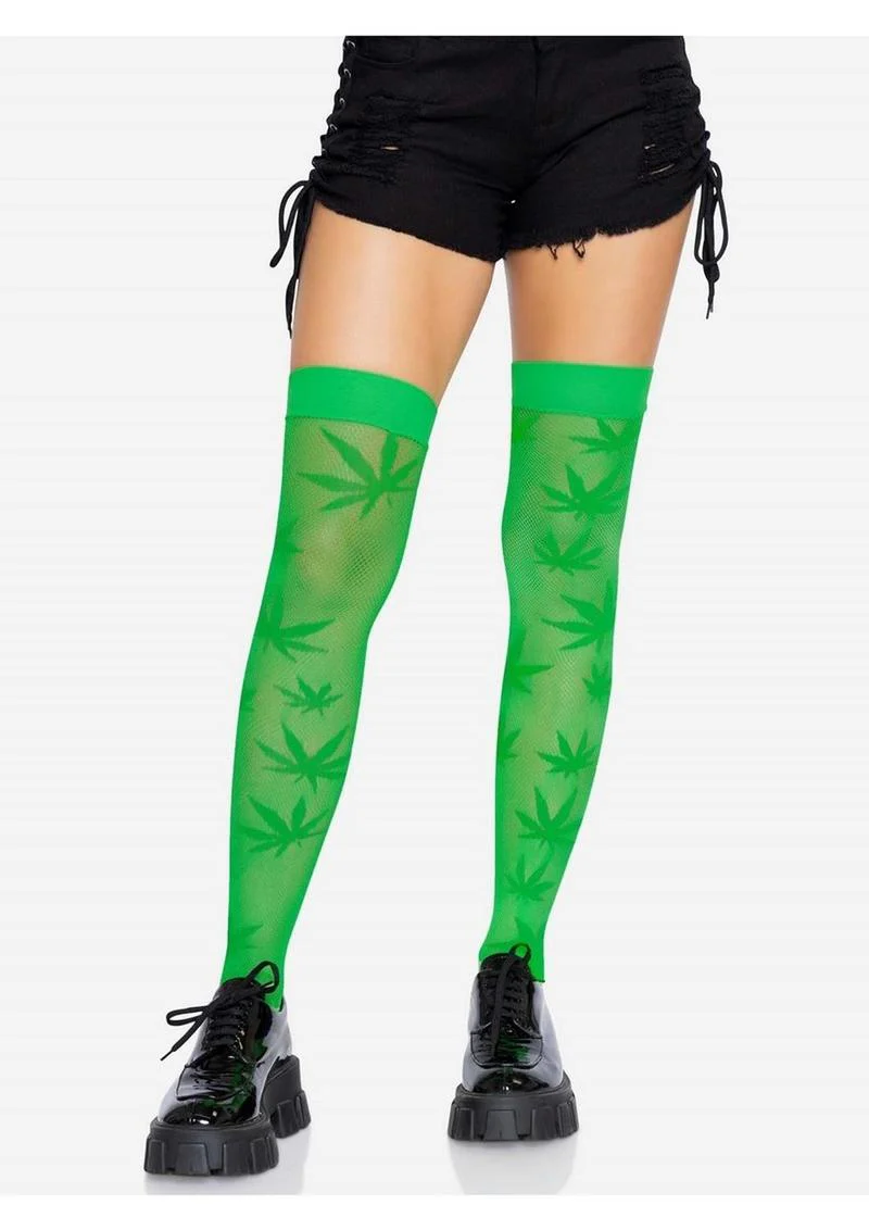 Leg Avenue 420 Net Thigh High - Image 6