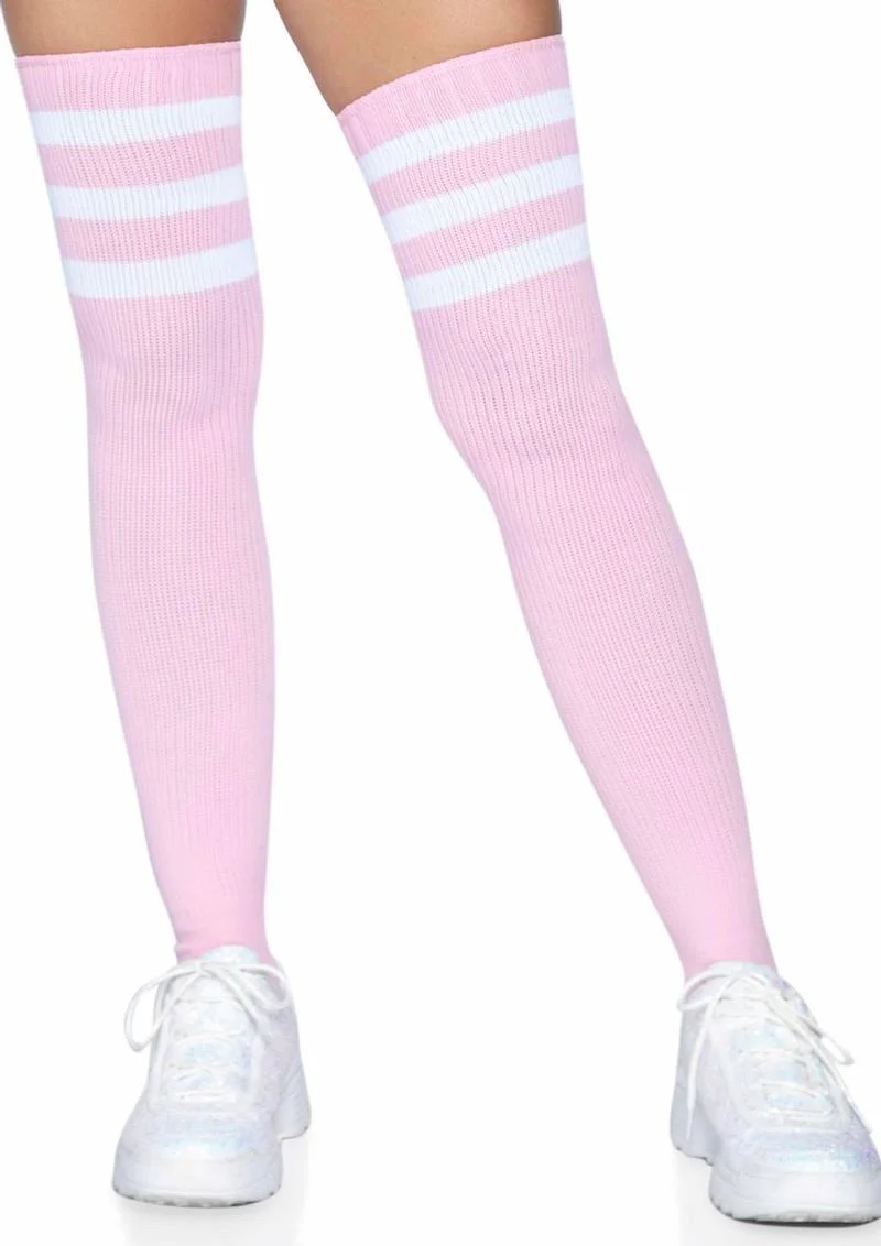 Leg Avenue Athlete Thigh High 3 Stripe Top - Image 3